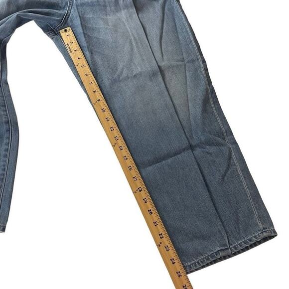 PRPS Women's Tapered Crop Jeans Seamed Denim Gaucho Pants In Light Wash Size 31 - Picture 6 of 16